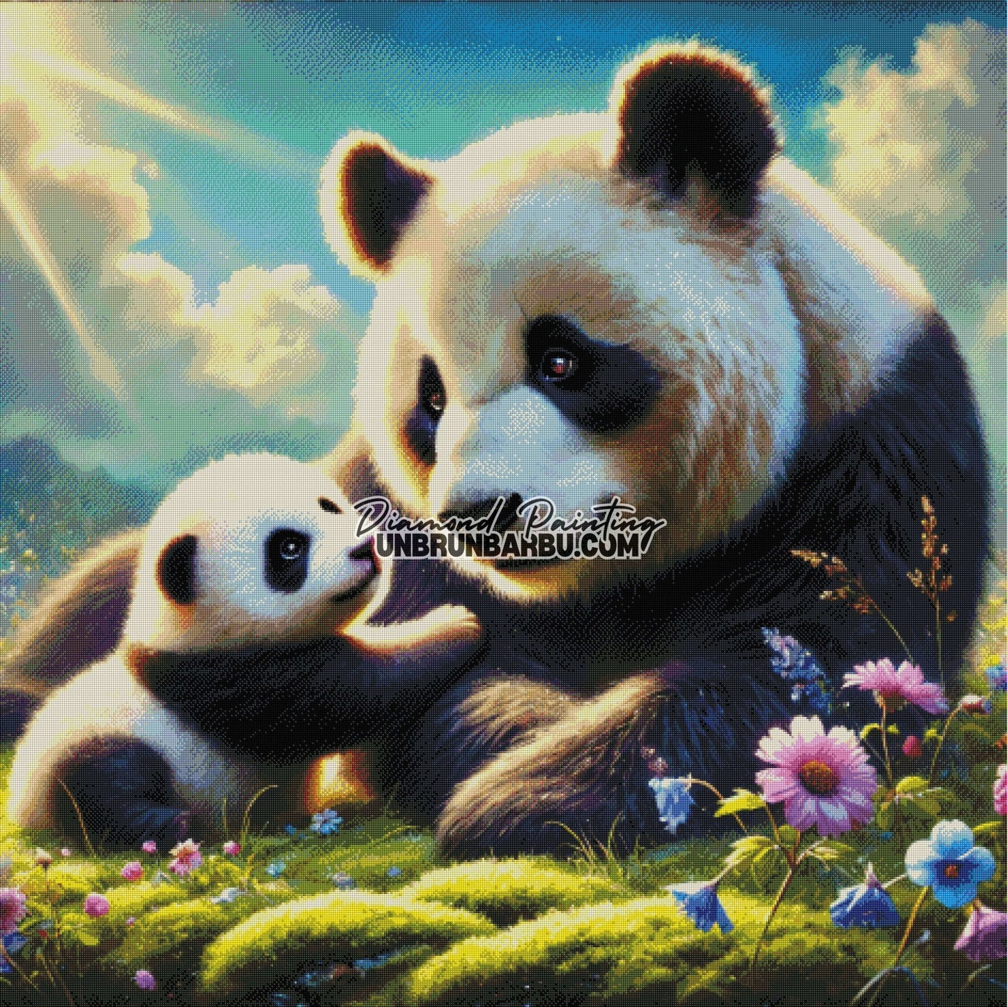 Une Leçon d'Amour (120cm x 120cm) - UnBrunBarbu