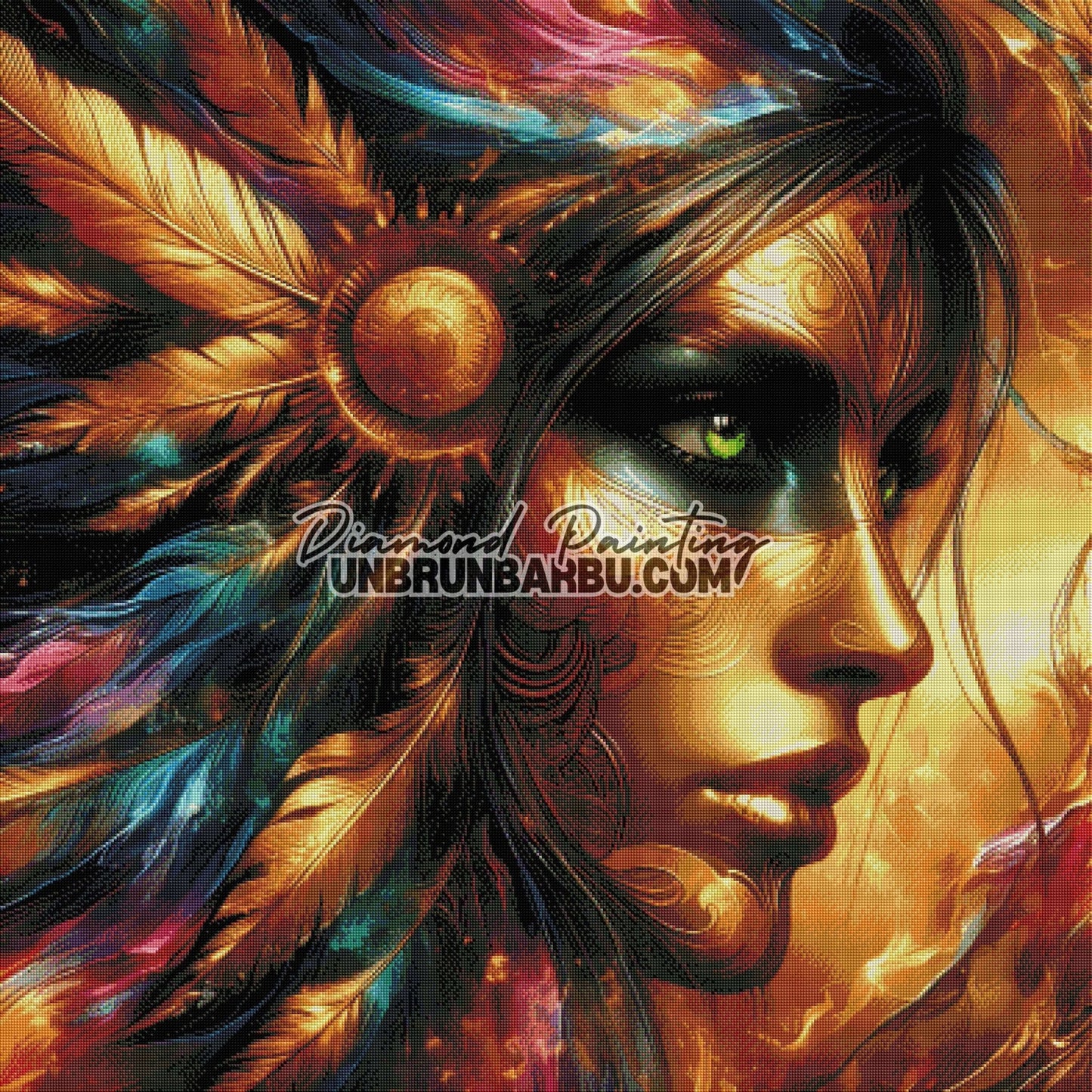 Univers des Rêves (100cm x 100cm) - UnBrunBarbu