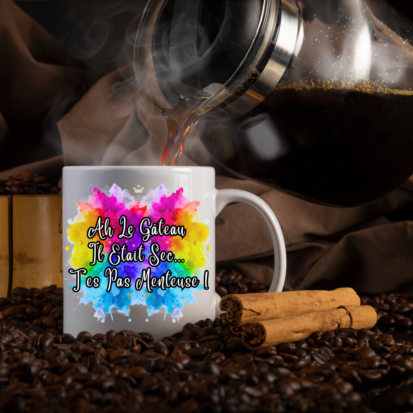 Mug 9 - Ah Le Gâteau  Il Etait Sec...  T'es Pas Menteuse !