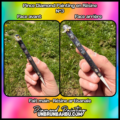 Pince Diamond Painting Artisanale en Résine – Modèles Uniques