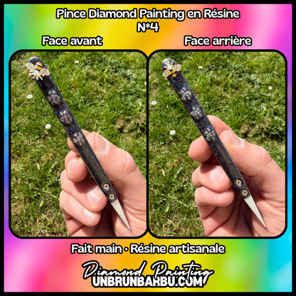Pince Diamond Painting Artisanale en Résine – Modèles Uniques