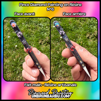 Pince Diamond Painting Artisanale en Résine – Modèles Uniques