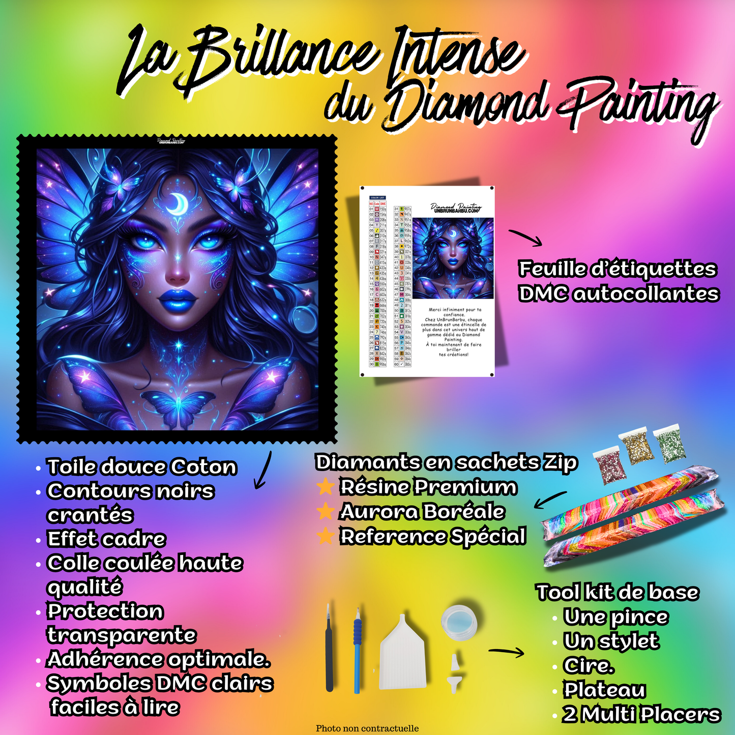 Diamond Painting - Fée Lunaire – 80×80 cm