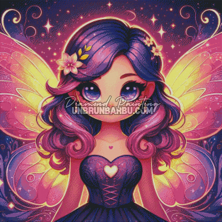 Diamond Painting - Amalia Magie Pourpre (80cm x 80cm)