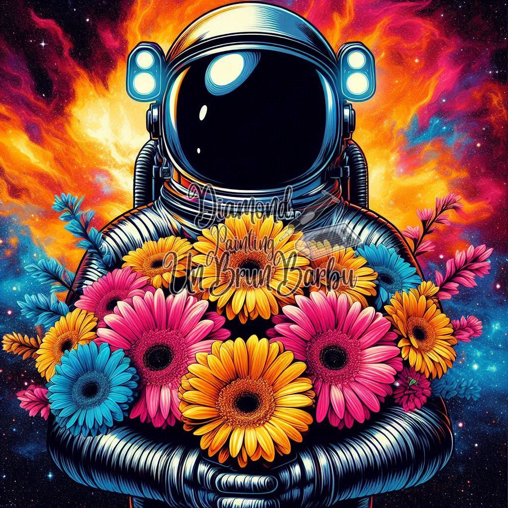 Anomalie Florale dans le Cosmos (80cm x 80cm)