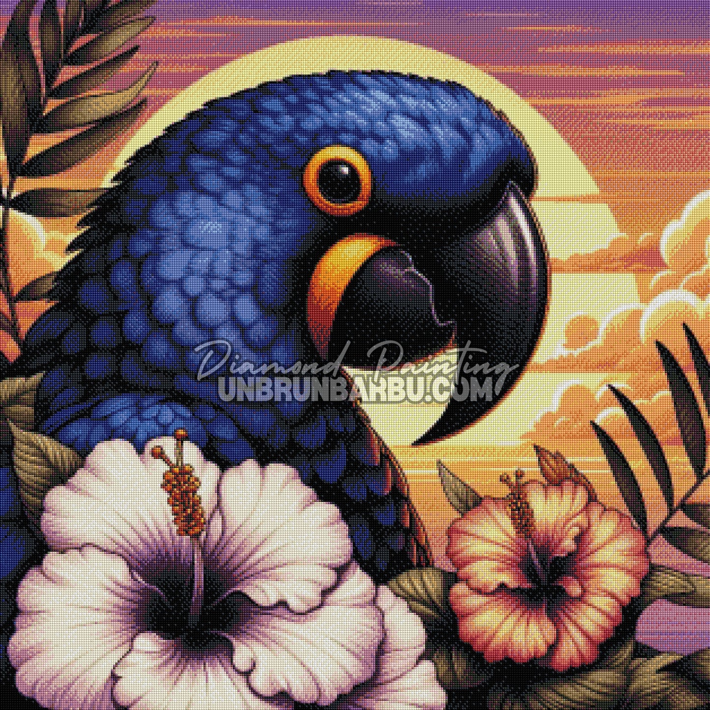 Diamond Painting - Ara Joyau de la Vallée (80cm x 80cm)