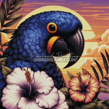 Diamond Painting - Ara Joyau de la Vallée (80cm x 80cm)