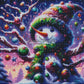 Bonhomme de Neige des Merveilles d’Hiver (80cm x 80cm)