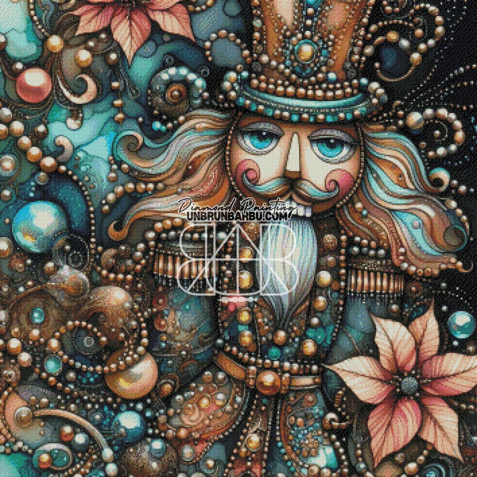 Casse-Noisette de Noël Enchanté (90cm x 90cm) - UnBrunBarbu
