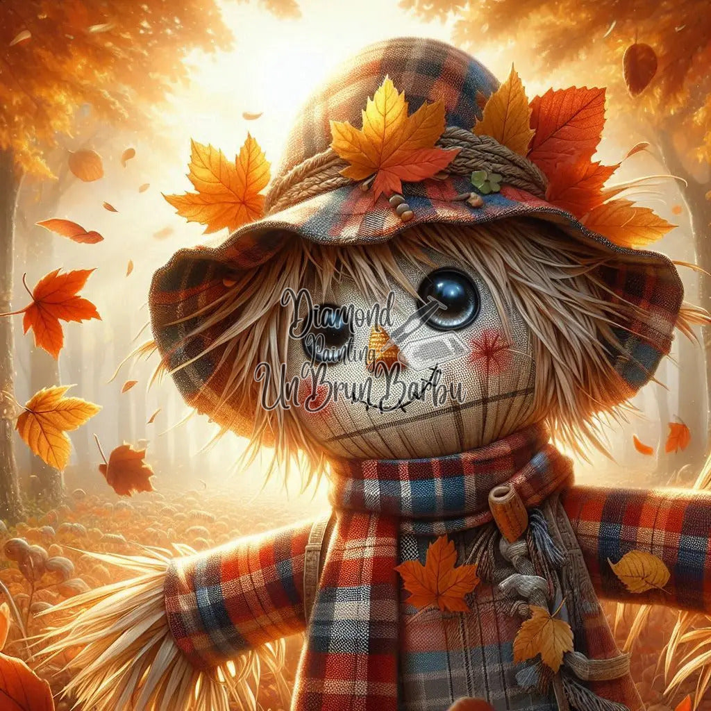 Charme Doré de l'Épouvantail (70cm x 70cm)