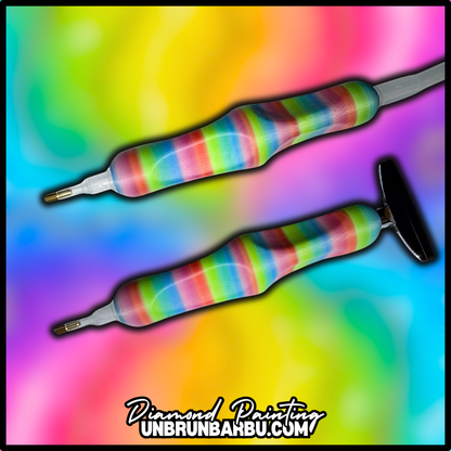 Crayon 3D Diamond Painting Rainbow – détail embout et finition