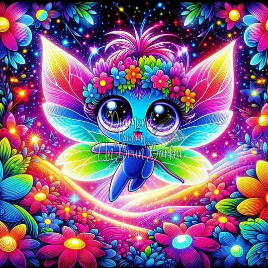 Créature des Bois Fluorescents (90cm x 90cm)