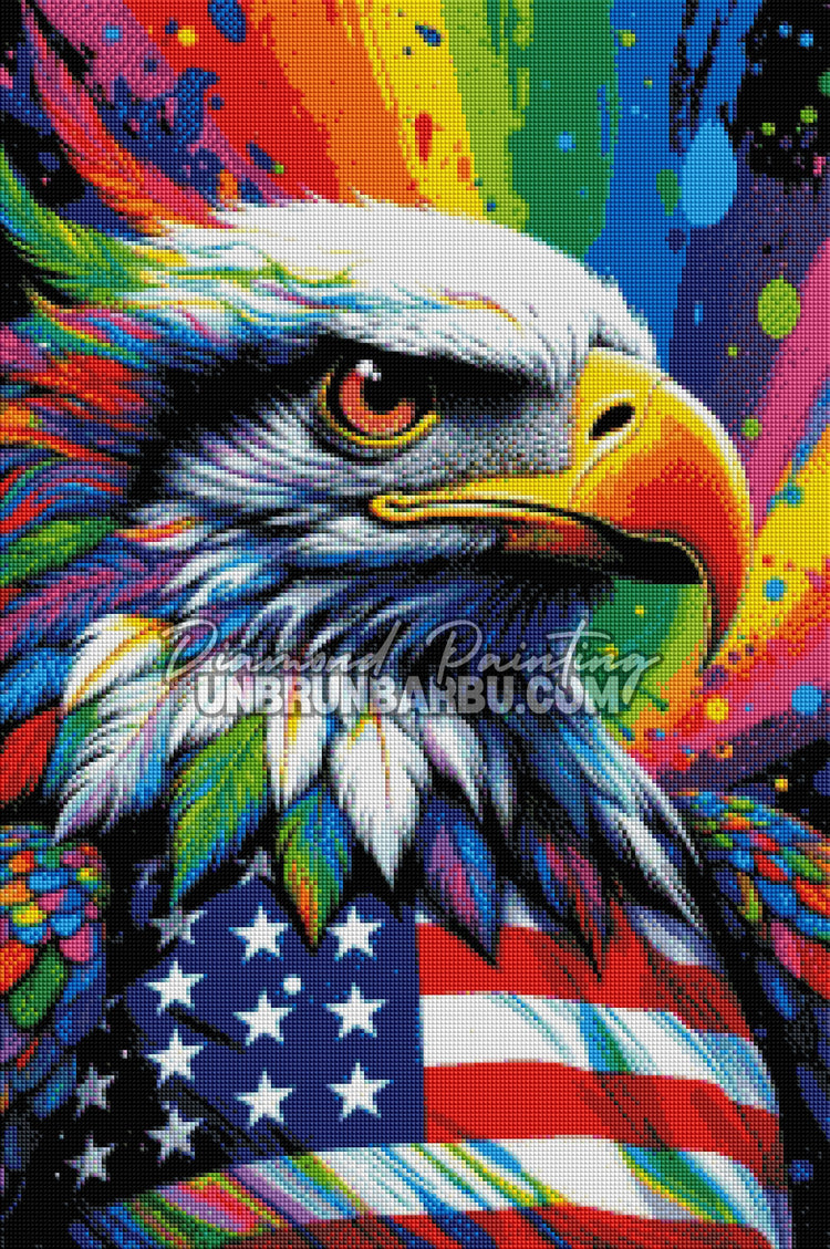 Diamond Painting - Aigle Horizon Indomptable (50cm x 75cm)