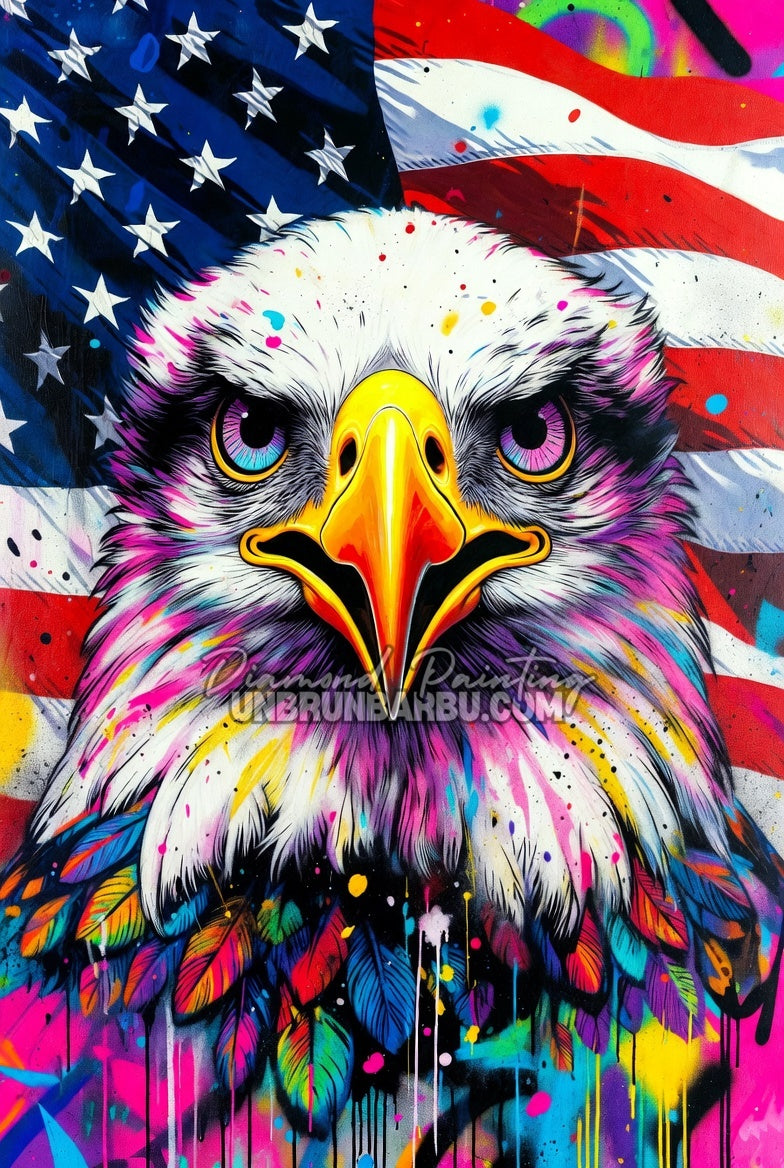Diamond Painting - Aigle Patriote (50cm x 75cm)