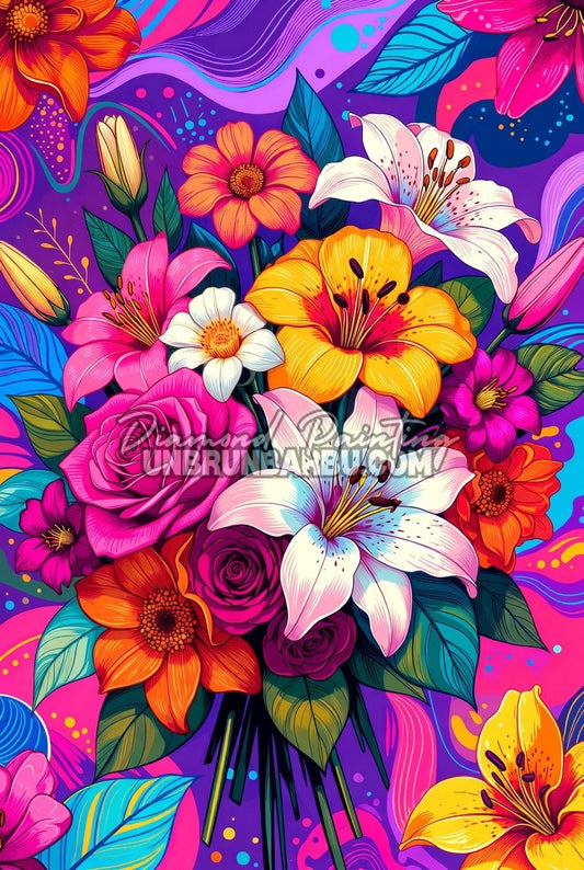Diamond Painting - Bouquet des Couleurs Heureuses (70cm x 105cm)