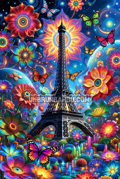 Diamond Painting - Dame de Fer et le Jardin des Étoiles (70cm x 105cm)