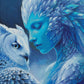 Diamond Painting - Dame de Givre et le Hibou Blanc (70cm x 105cm)