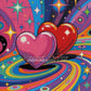 Diamond Painting - Deux Cœurs du Tourbillon (60cm x 90cm)