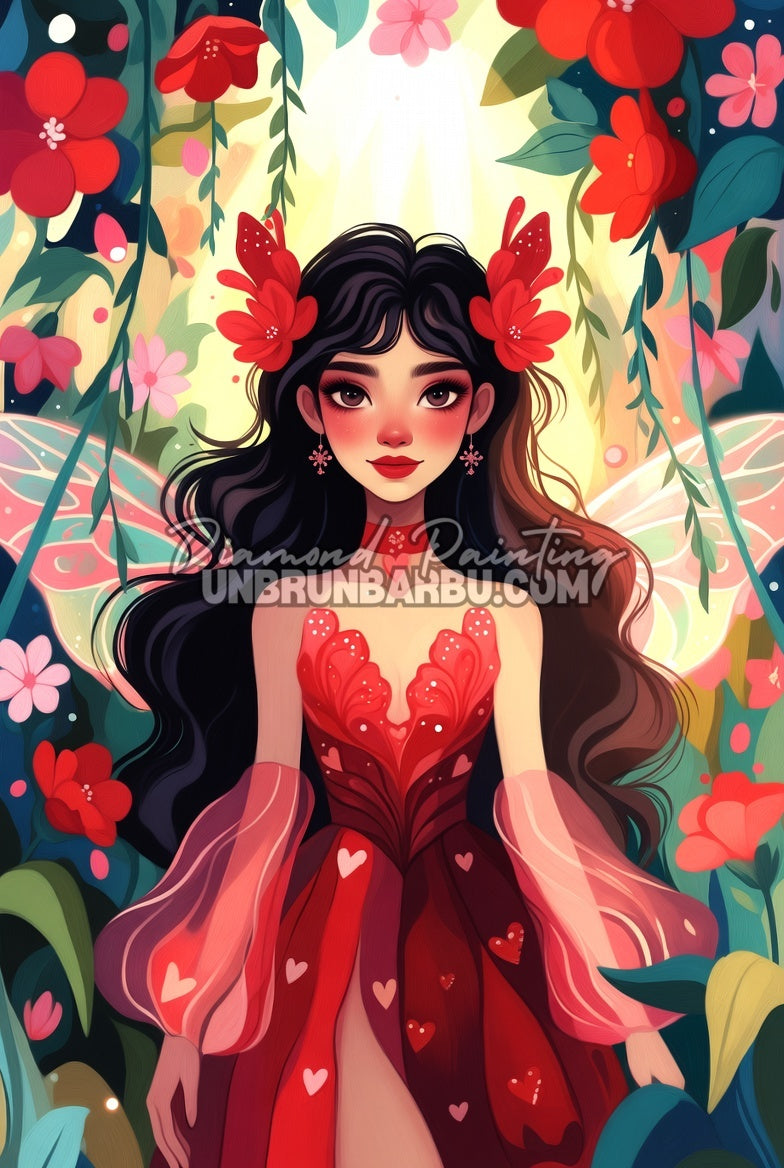 Diamond Painting - Éclat d’Amour sous les Lianes (60cm x 90cm)