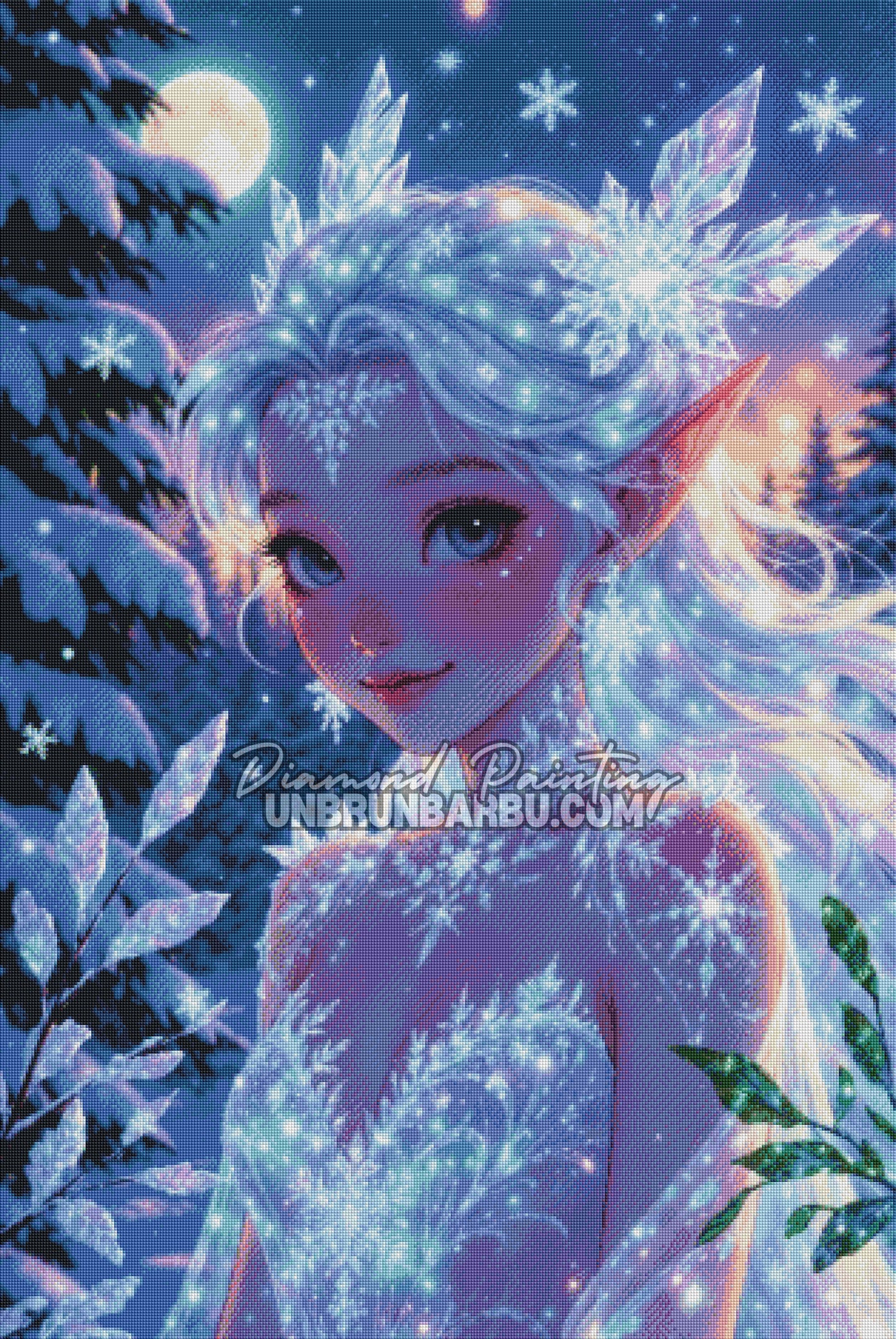 Diamond Painting - Fée des Cristaux d’Hiver (80cm x 120cm)