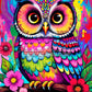 Diamond Painting - Hibou Fiesta Florale (50cm x 75cm)