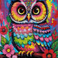 Diamond Painting - Hibou Fiesta Florale (50cm x 75cm)