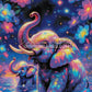 Diamond Painting - Instant Magique des Éléphants (70cm x 105cm)