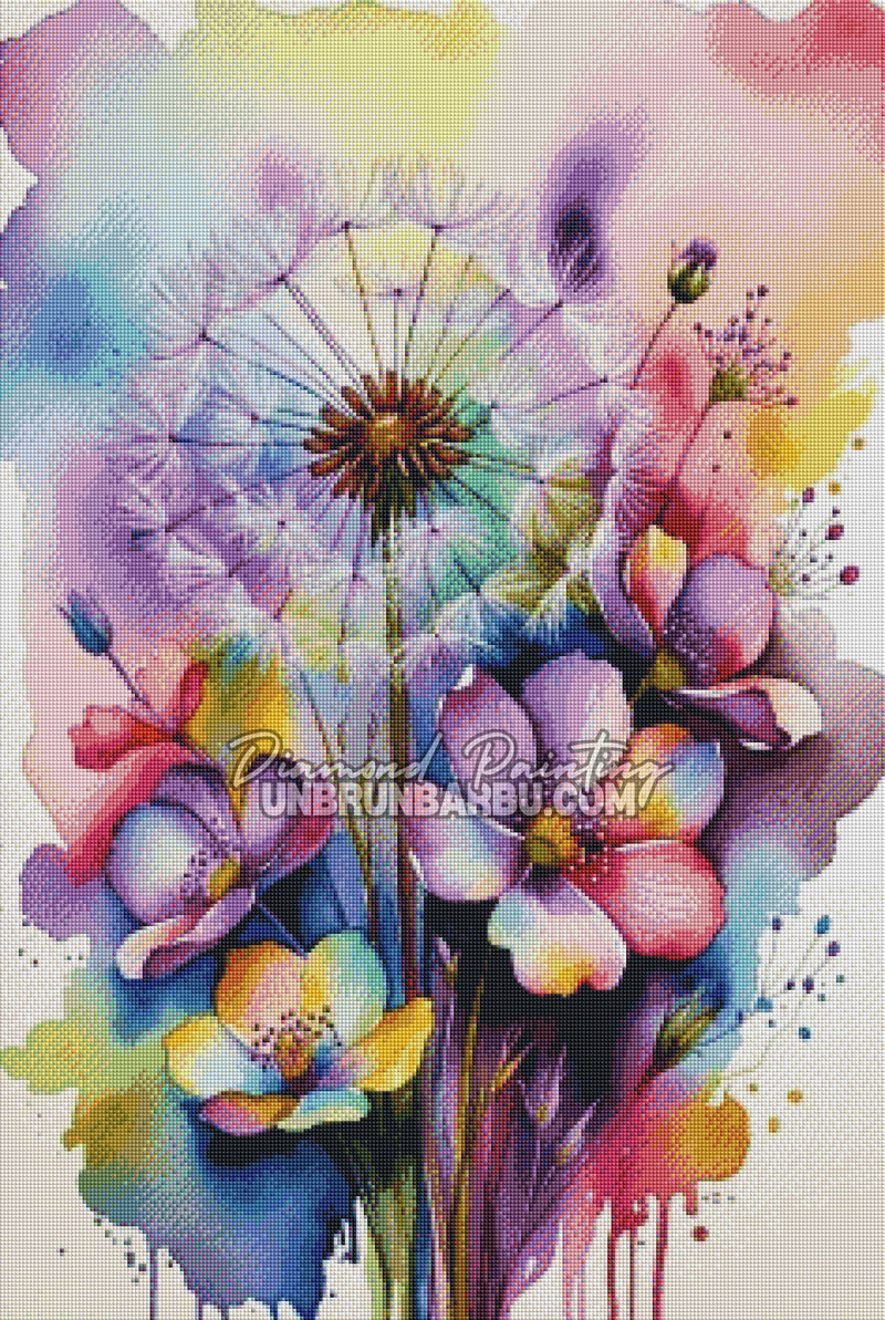 Diamond Painting - Jardin des Nuances Douces (60cm x 90cm)