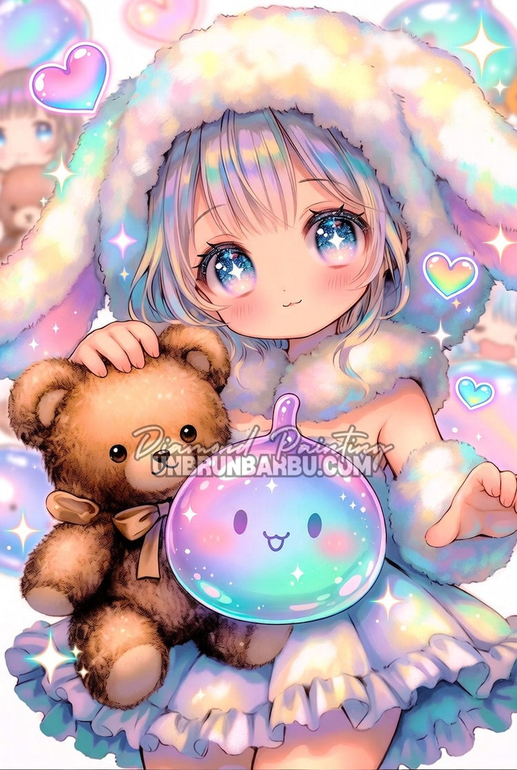 Diamond Painting - Kawaii Dream Câlins Sucrés (70cm x 105cm)