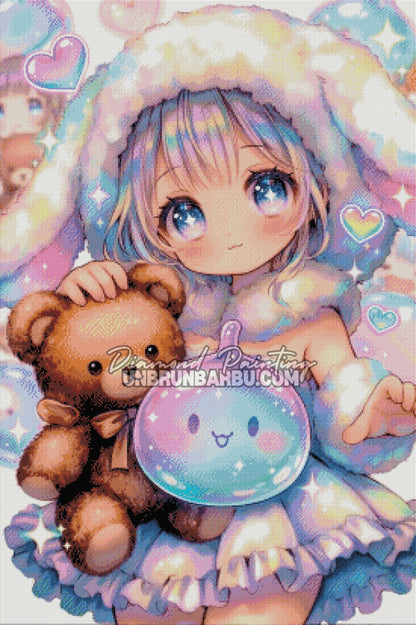 Diamond Painting - Kawaii Dream Câlins Sucrés (70cm x 105cm)