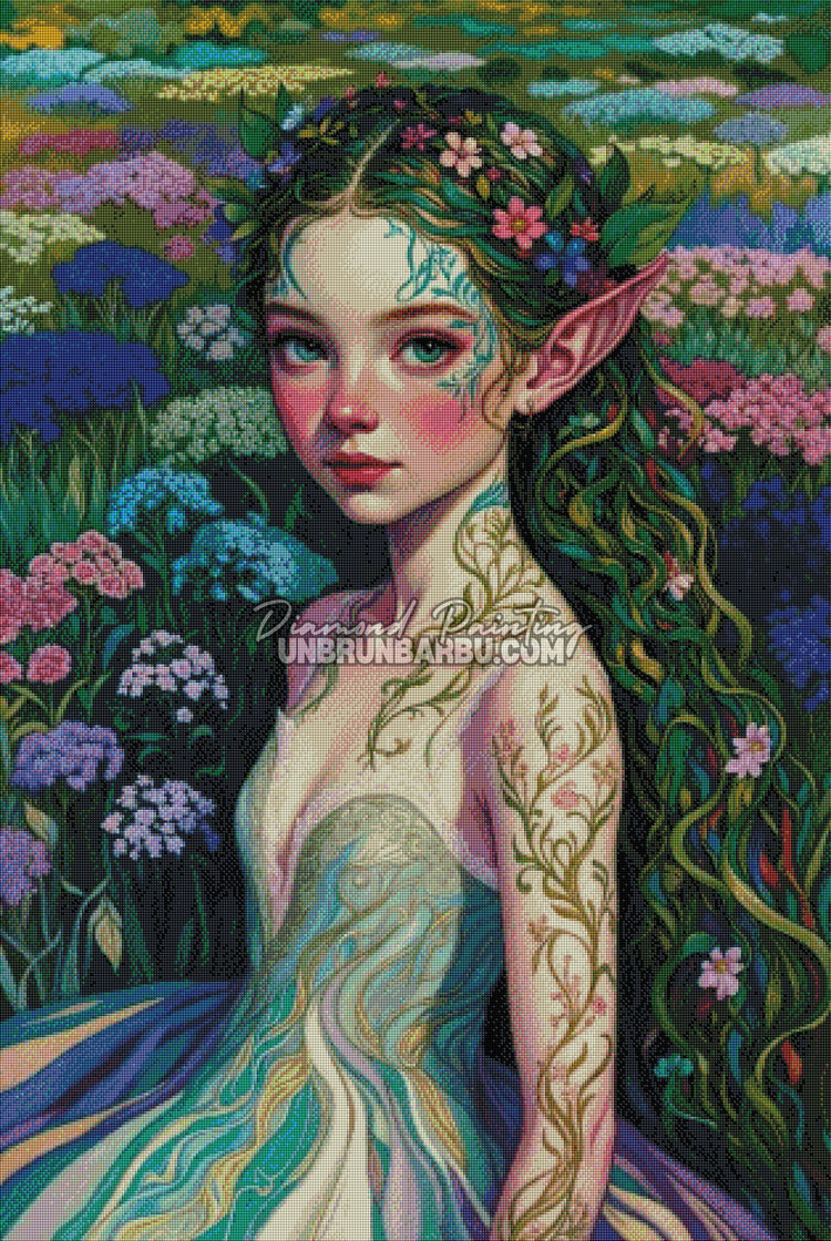 Diamond Painting - L’Elfe des Prairies (80cm x 120cm)
