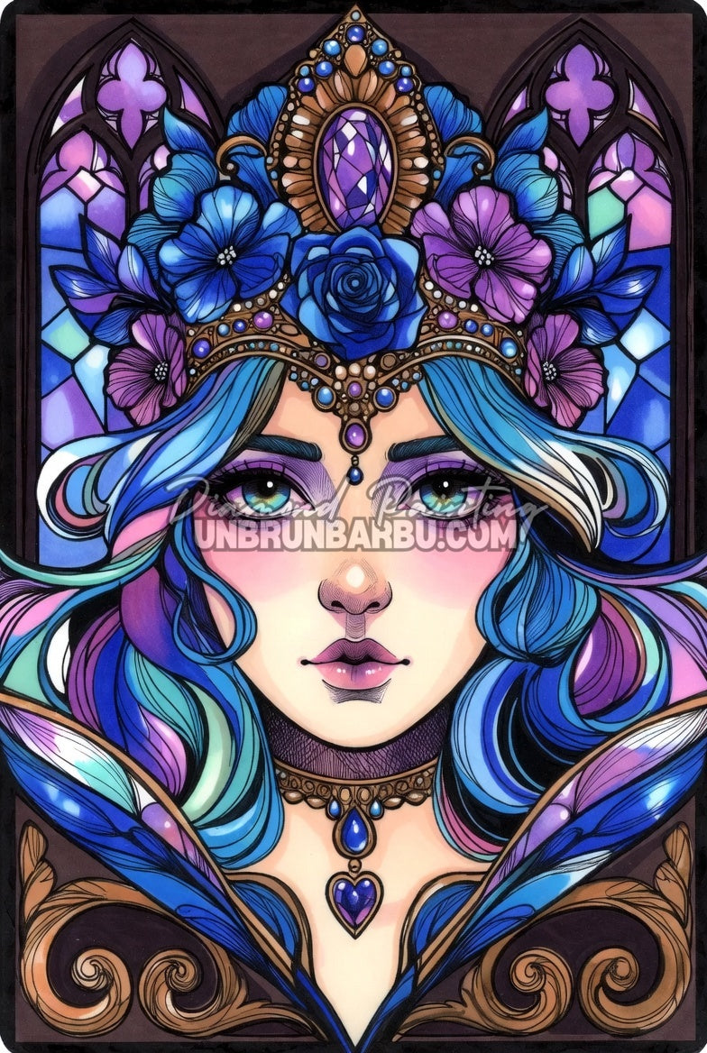 Diamond Painting - L’Impératrice au Cœur Saphir (60cm x 90cm)