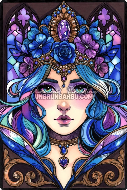 Diamond Painting - L’Impératrice au Cœur Saphir (60cm x 90cm)
