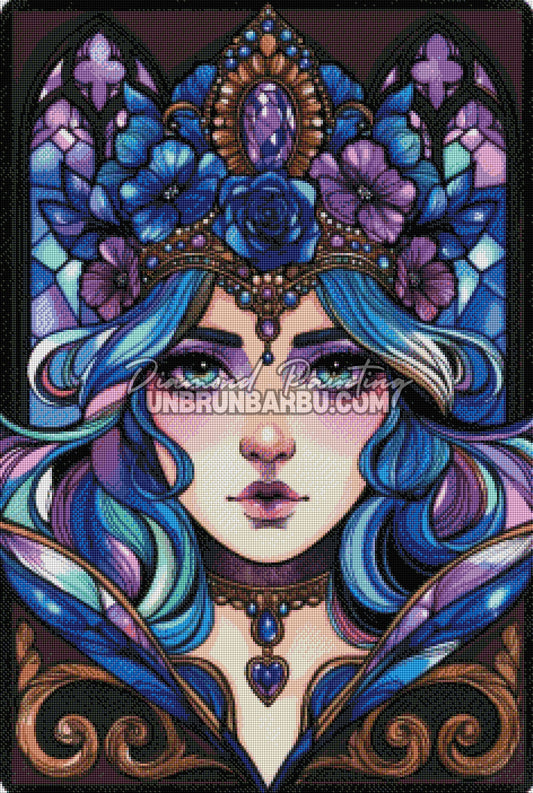 Diamond Painting - L’Impératrice au Cœur Saphir (60cm x 90cm)
