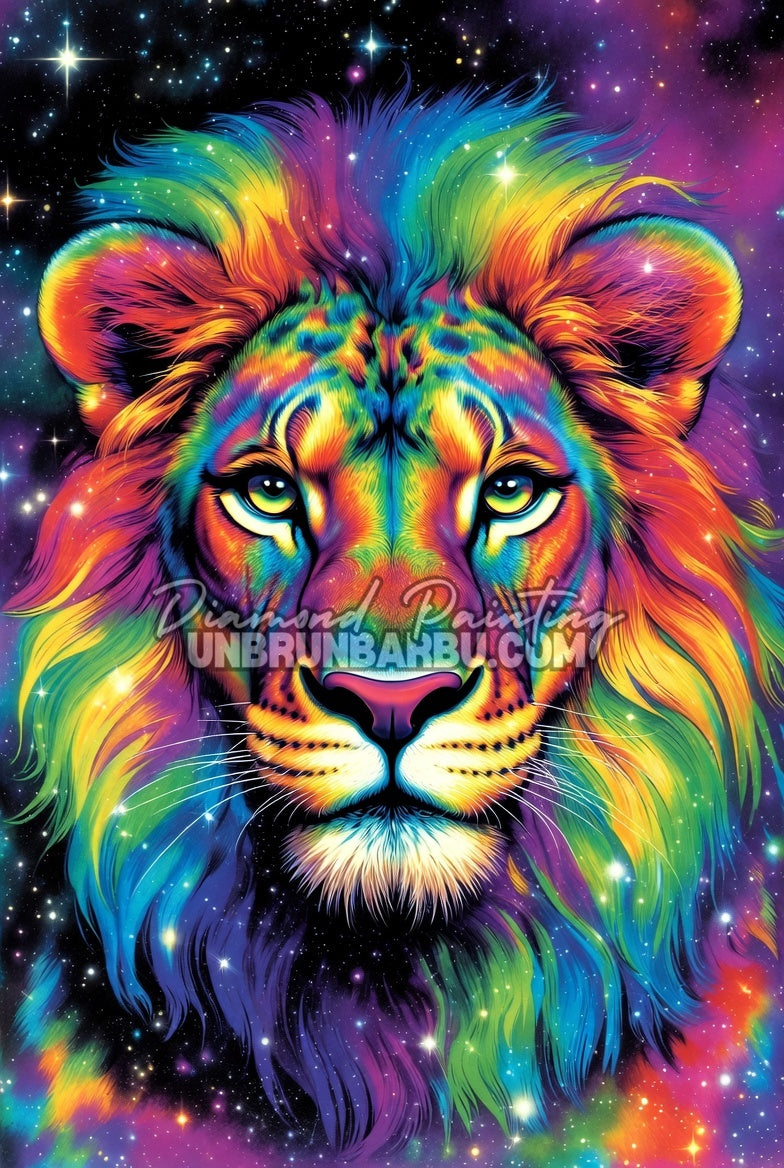 Diamond Painting - Lion Gardien des Constellations (50cm x 75cm)