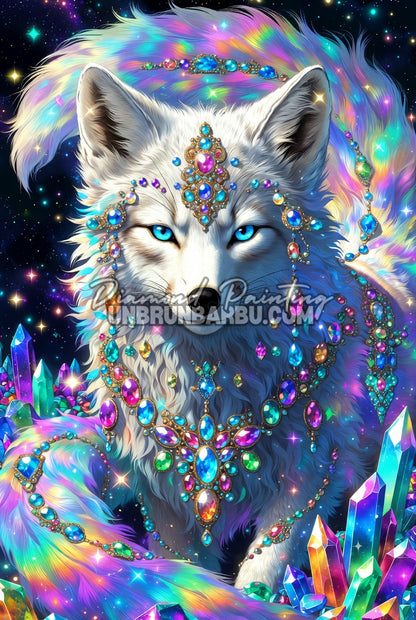 Diamond Painting - Loup des Cristaux (60cm x 90cm)