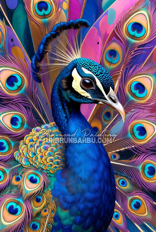 Diamond Painting - Paon Gardien des Mille Regards (60cm x 90cm)