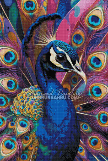 Diamond Painting - Paon Gardien des Mille Regards (60cm x 90cm)