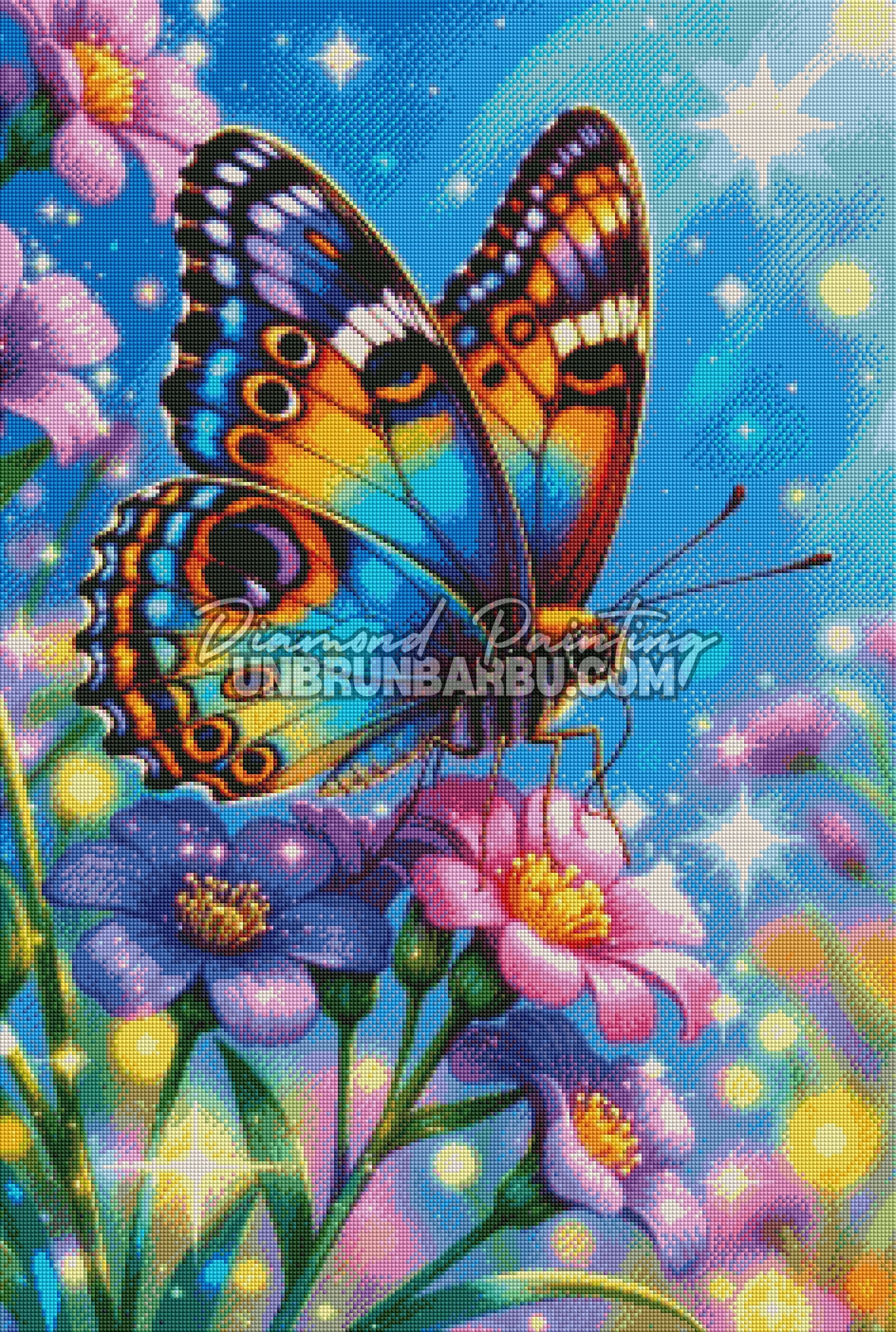 Diamond Painting - Papillon Danse de Printemps (60cm x 90cm)