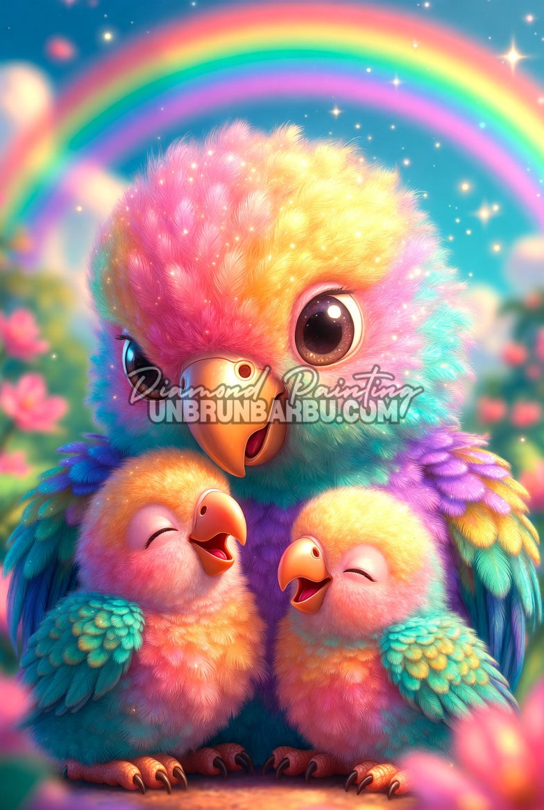 Diamond Painting - Perroquet Nid de Bonheur (80cm x 120cm)