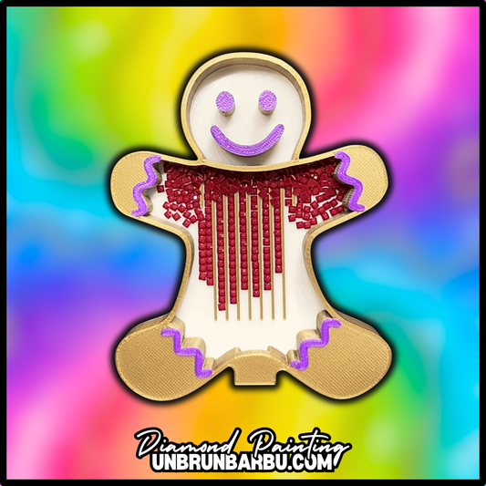 Plateau 3D - Diamond Painting - Bonhomme Pain D'épice