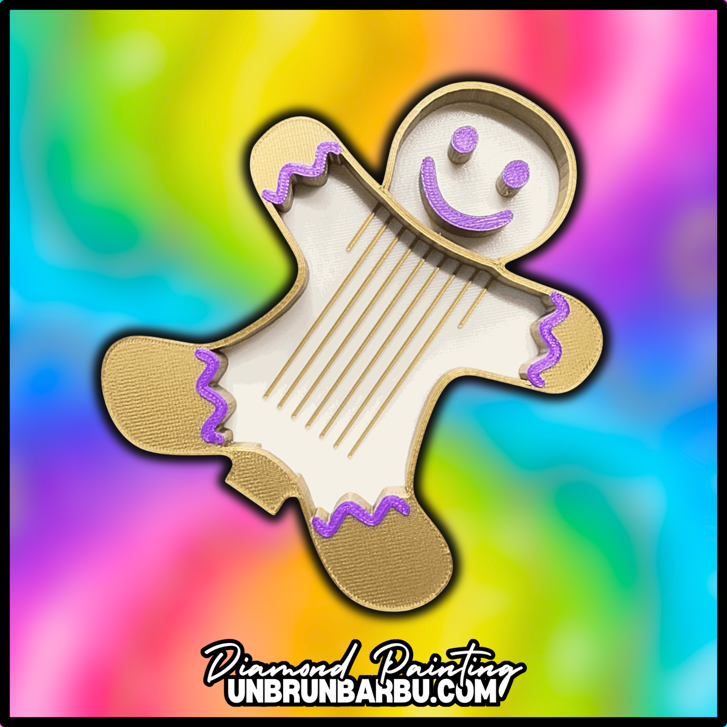 Plateau 3D - Diamond Painting - Bonhomme Pain D'épice