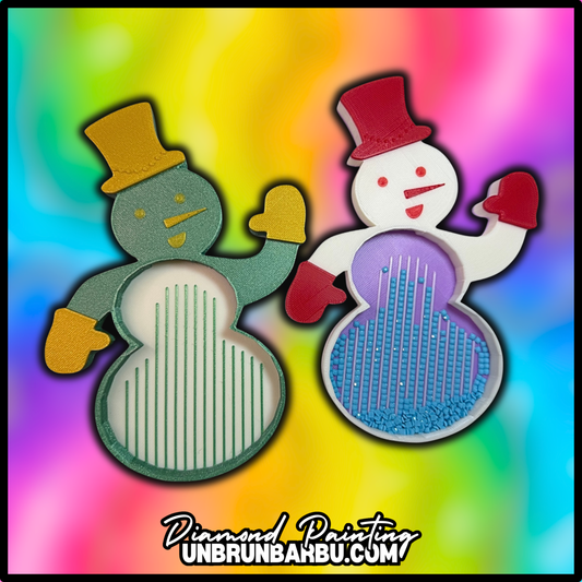 Plateau 3D - Diamond Painting - Bonhomme de Neige
