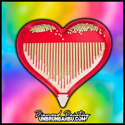 Plateau 3D - Diamond Painting - Cœur Valentine