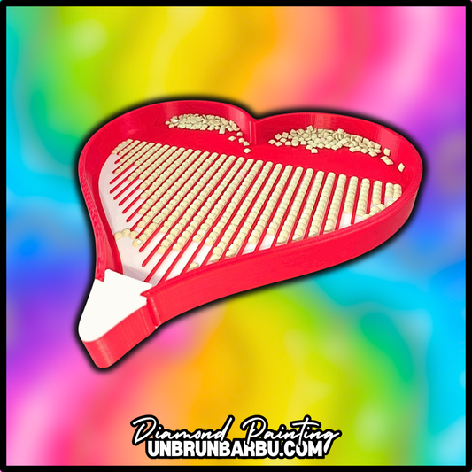 Plateau 3D - Diamond Painting - Cœur Valentine