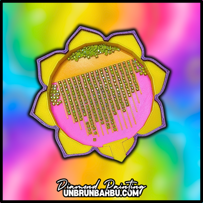 Plateau 3D Diamond Painting Flower Lotus personnalisable – vue produit