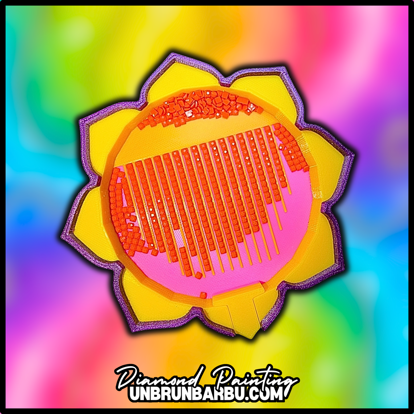 Plateau Diamond Painting Flower Lotus – alignement des diamants
