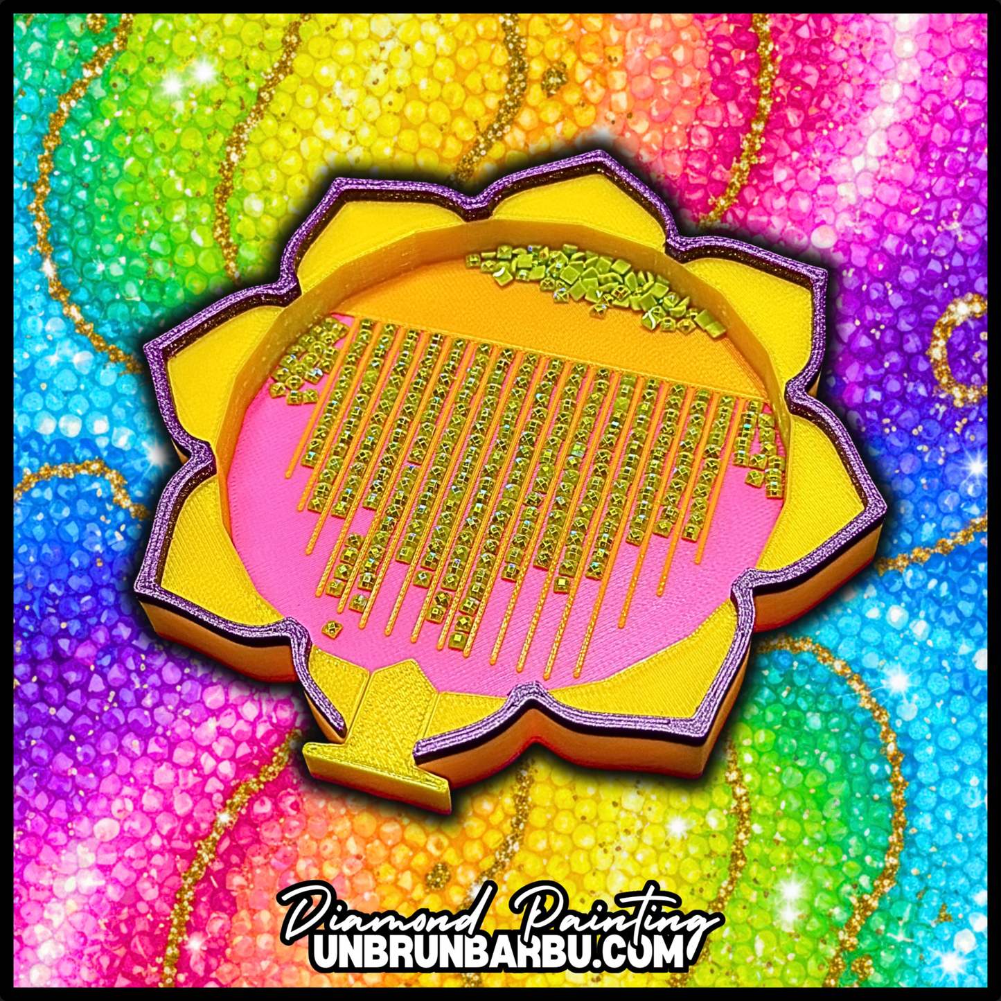 Plateau 3D - Diamond Painting - Flower Lotus