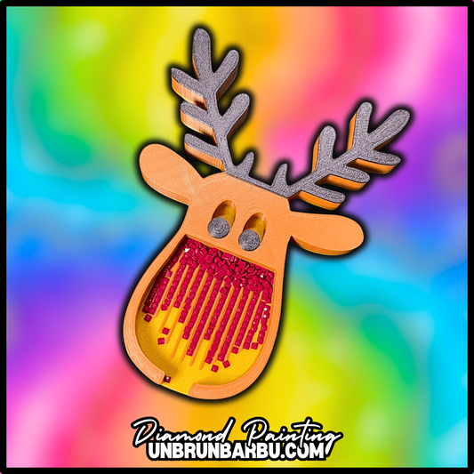 Plateau 3D - Diamond Painting - Petit Renne Du Père Noël