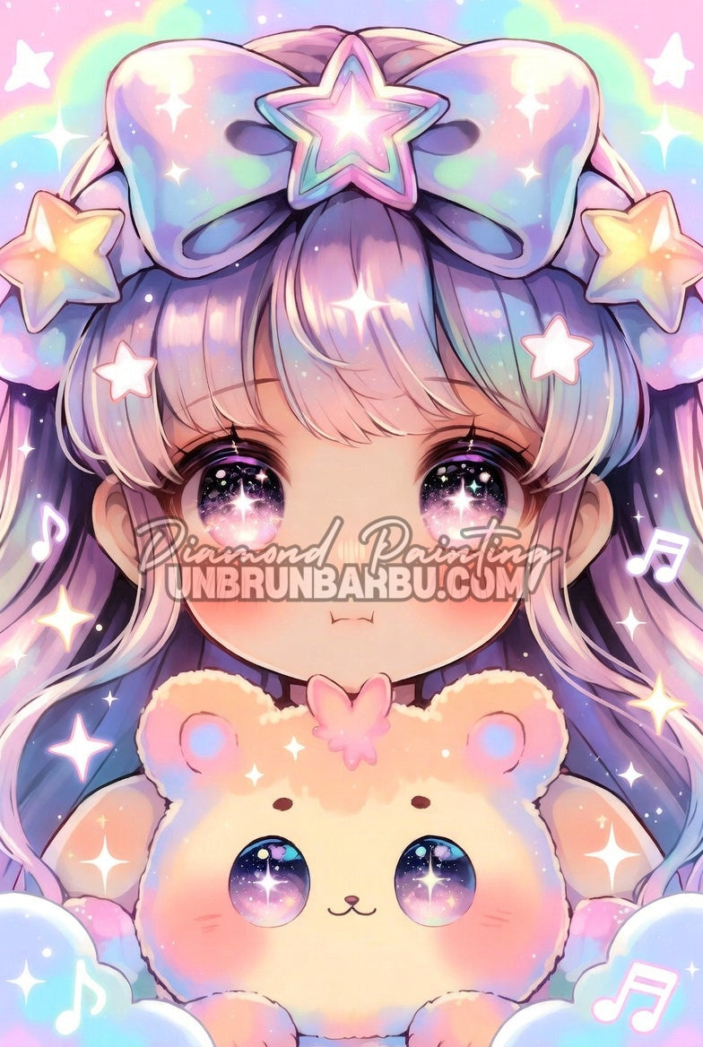 Diamond Painting - Princesse des Nuages Chantants (50cm x 75cm)